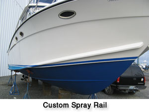 Oceana Boatworks - Starboard Side Custom Spray Rail